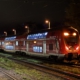 Der betroffene Zug steht im Bahnhof am Beinsteig 3