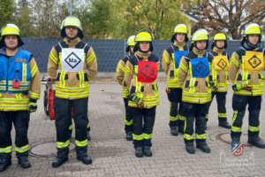 Die 2. Gruppe (Besatzung) eines Löschfahzeuges