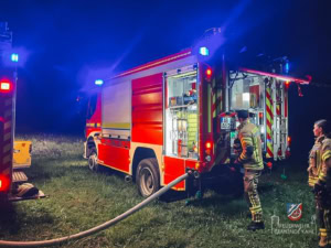 Das Tanklöschfahrzeug der Feuerwehr Kahl am Main